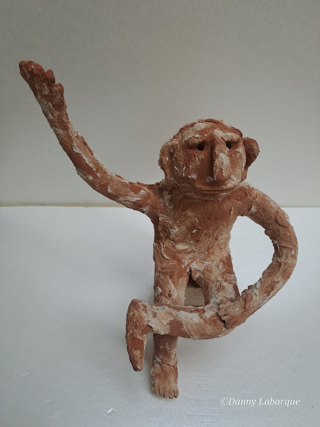 Ref. 0008 Pauzeplakker man met hand omhoog