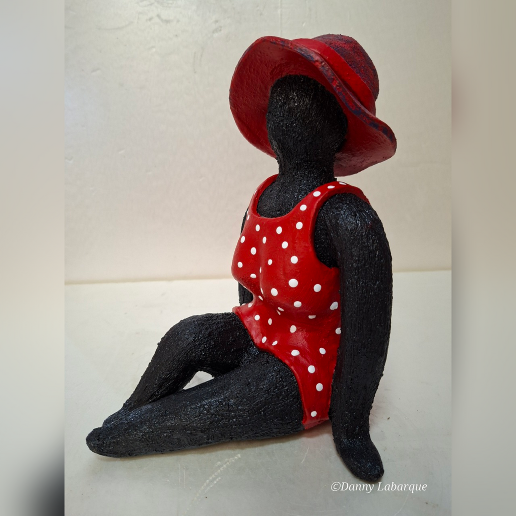 Ref. 0062 Dame in rood badpak