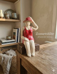Zomerstilte (Dame in rood badpak)